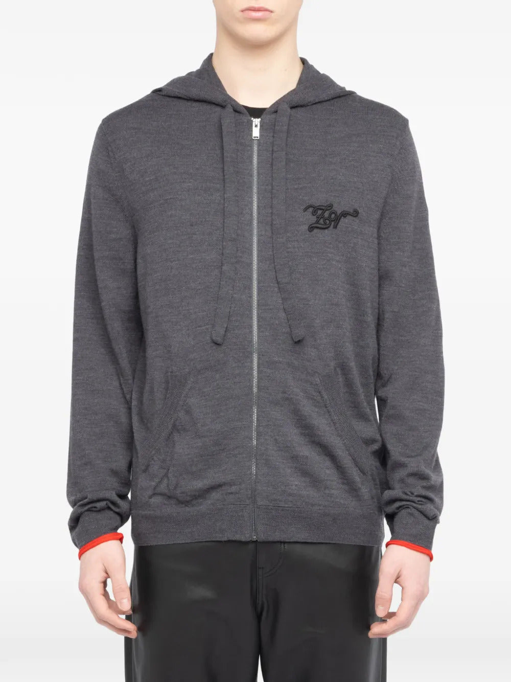 Zadig&Voltaire  double cuff hooded sweatshirt