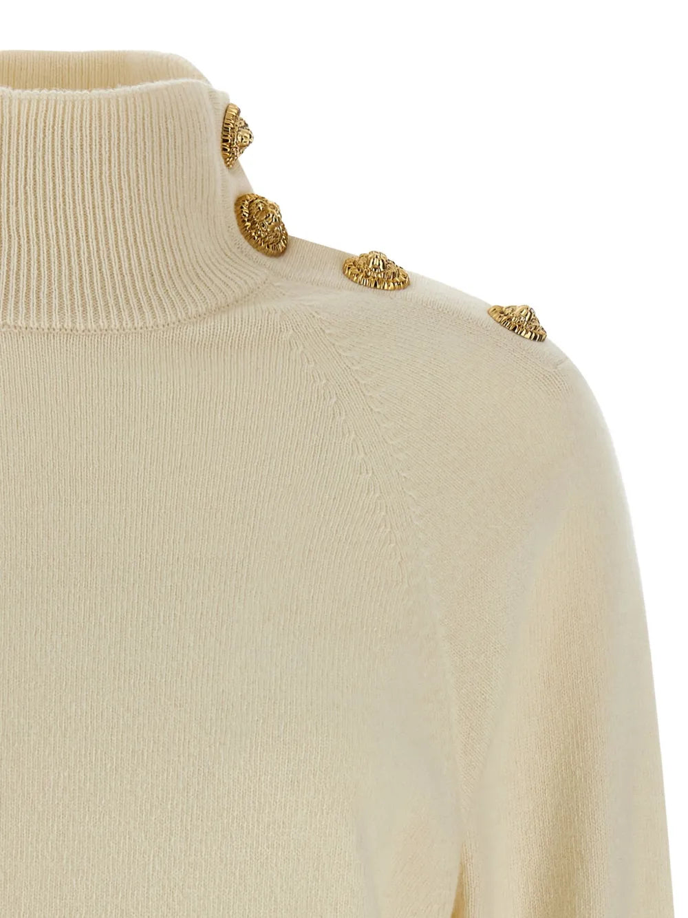 Balmain  high-neck button mini dress