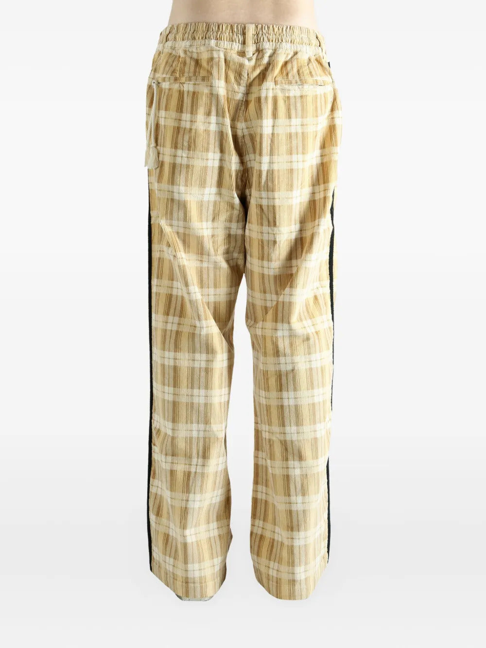adidas  plaid-pattern trousers