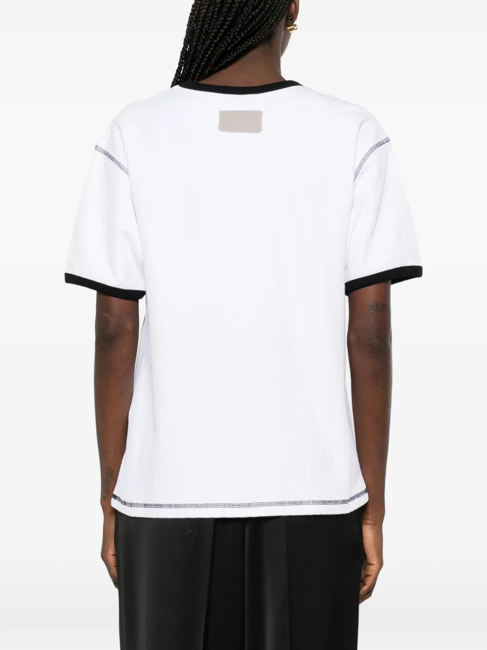 Aya Muse  waffle trim T-shirt