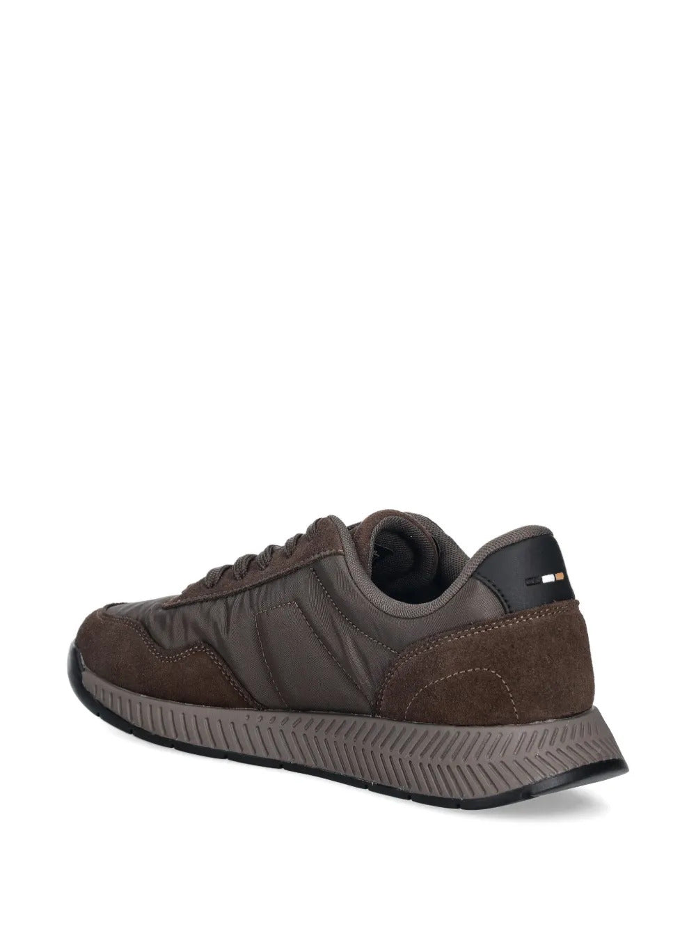 BOSS panelled lace-up sneakers