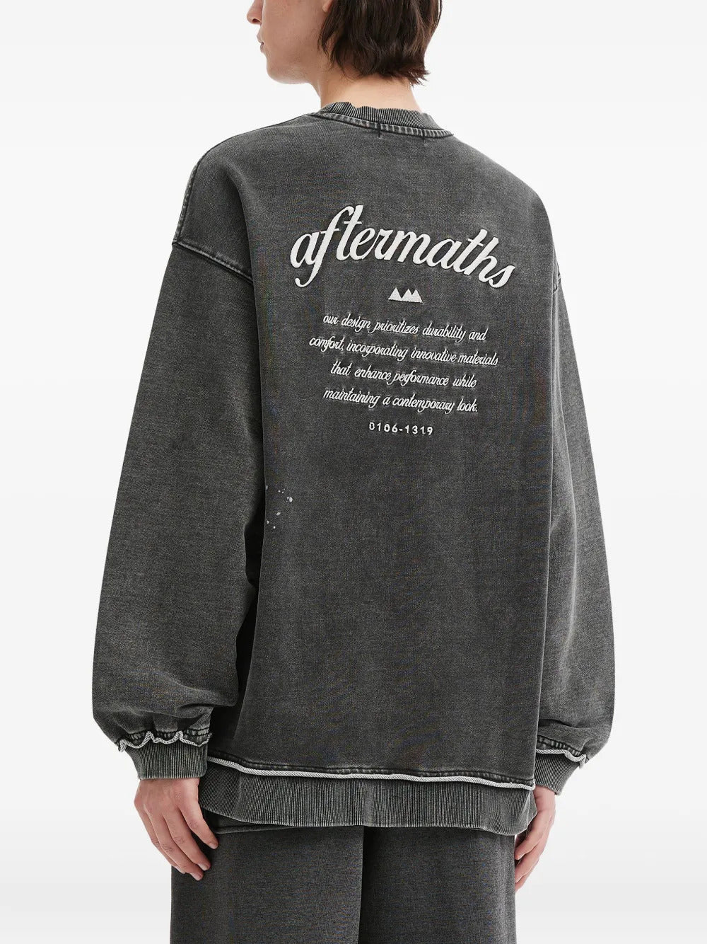 aftermaths distressed-effect sweatshirt