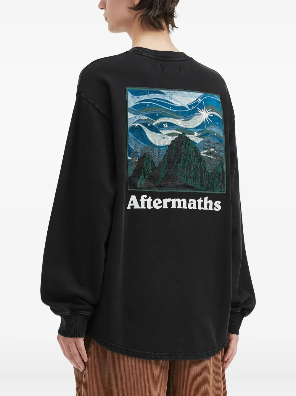 aftermaths  graphic crew-neck sweatshirt