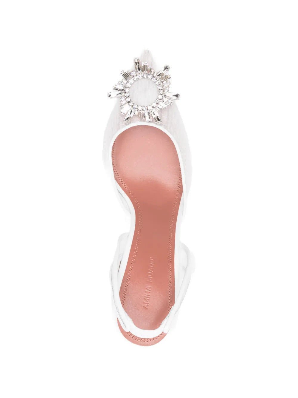 Amina Muaddi  Begum mesh embellishment pumps