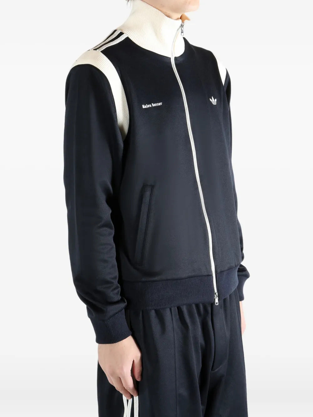 adidas zip-fastening sweatshirt