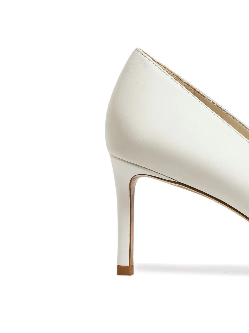 12 STOREEZ  70mm leather heeled pumps