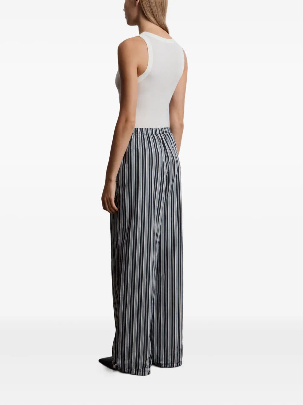 12 STOREEZ  striped straight-leg trousers