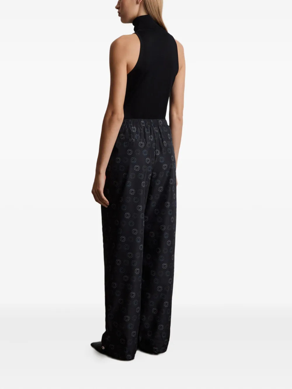 12 STOREEZ  taffeta straight-leg trousers