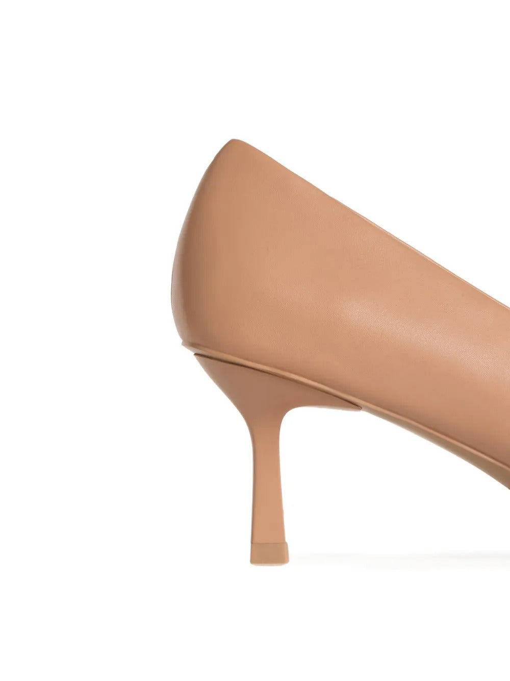 12 STOREEZ  60mm leather heeled pumps