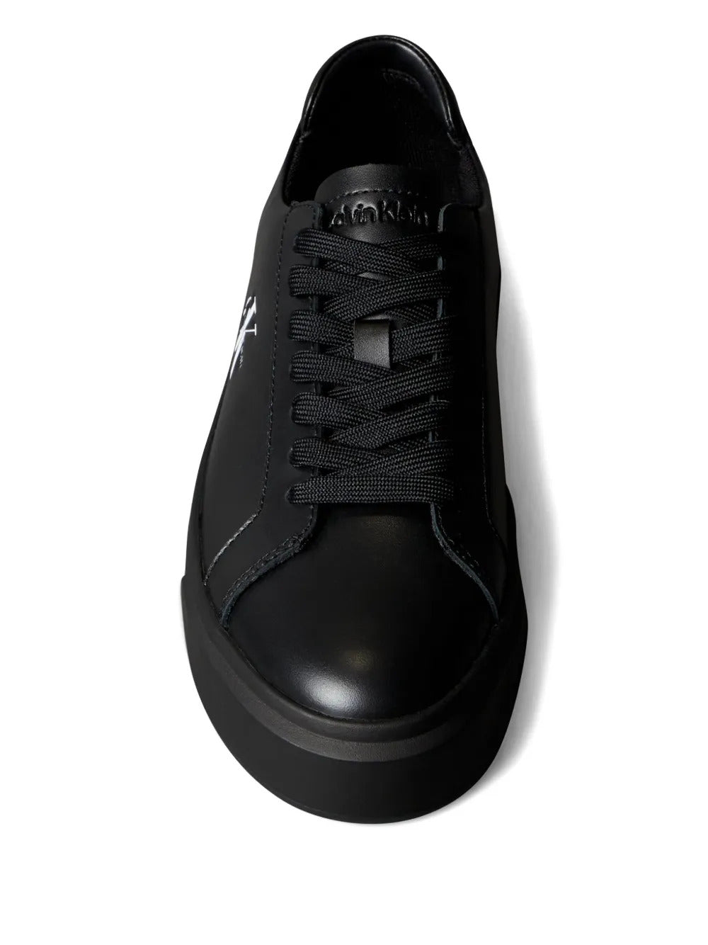 Calvin Klein  leather-logo sneakers