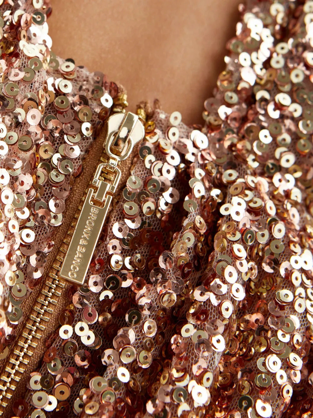 Bronx and Banco Sol sequin cut-out dress