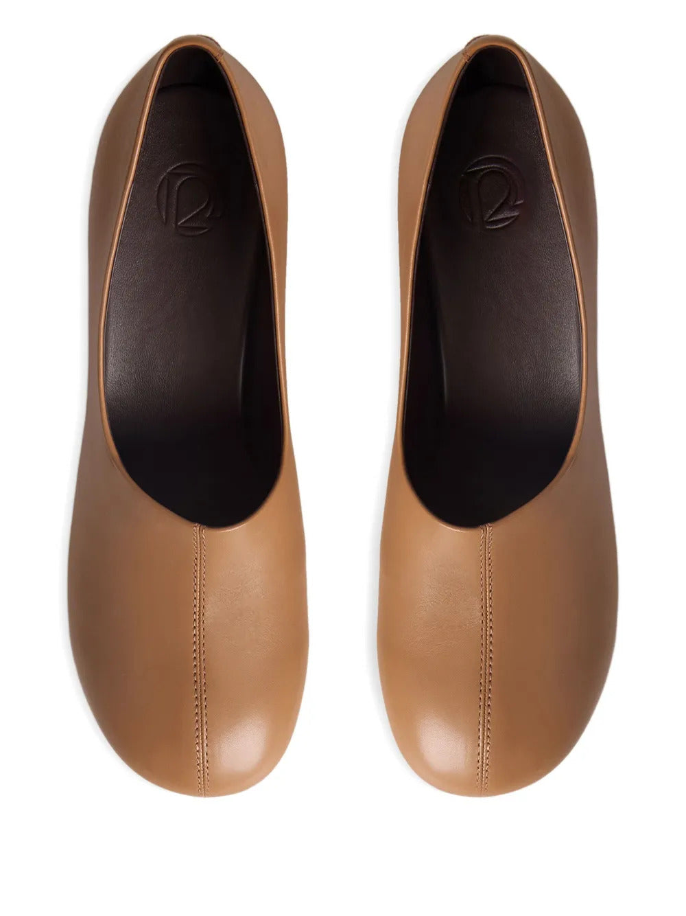 12 STOREEZ  70mm leather pumps