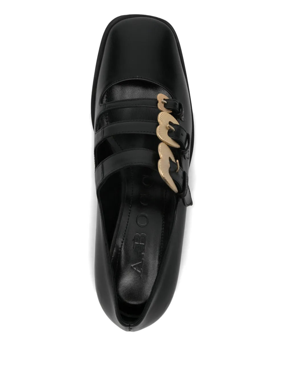 A.Bocca  buckle strap-detail flat pumps