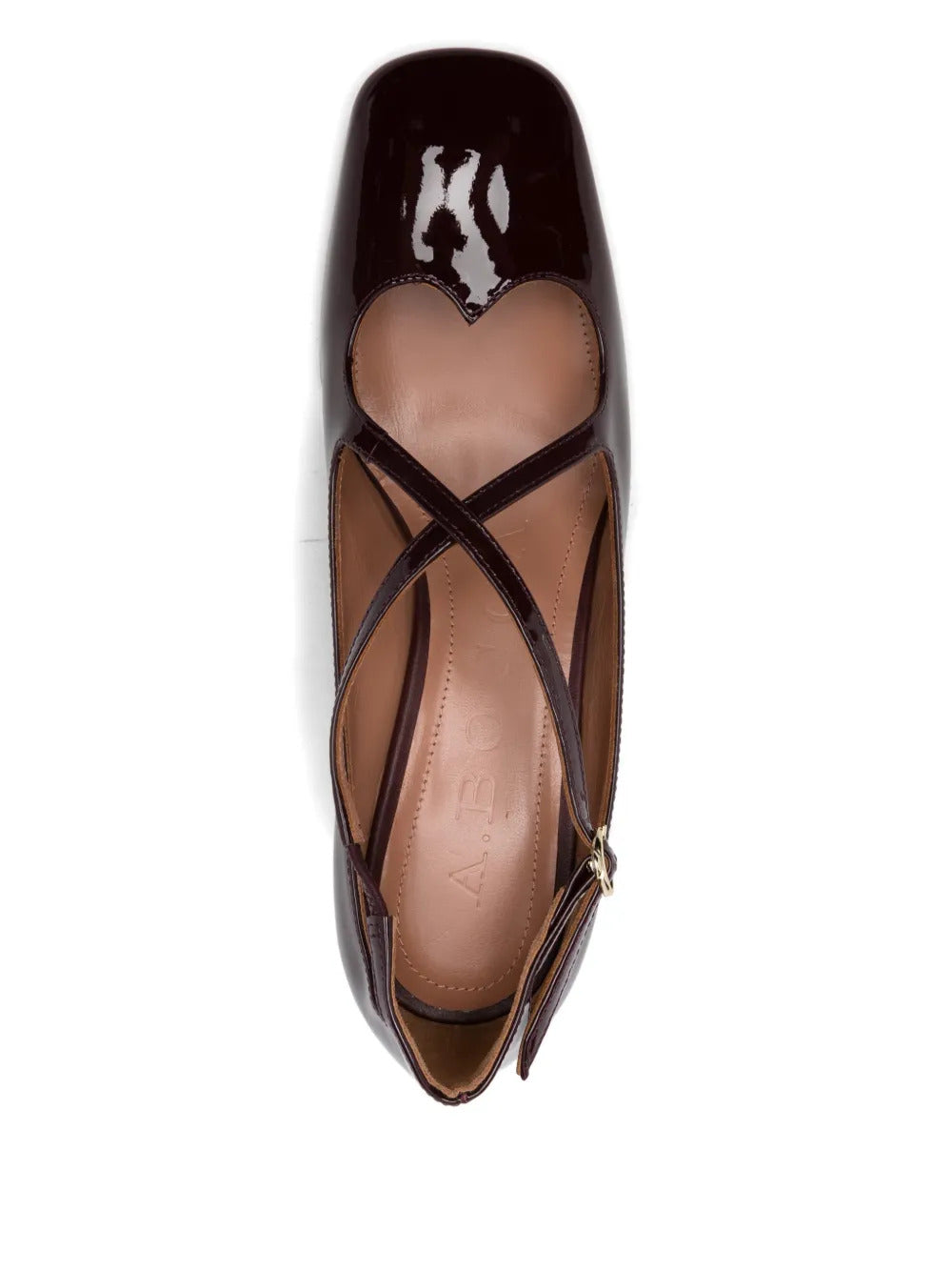 A.Bocca  45mm criss-cross square-toe pumps