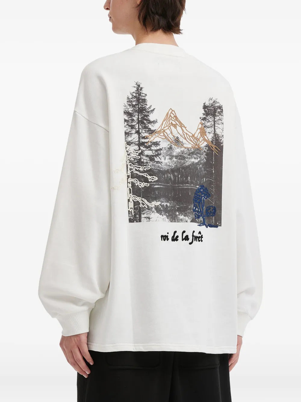 aftermaths  embroidered sweatshirt