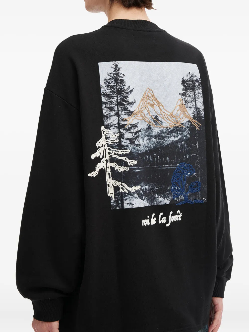 aftermaths  logo-embroidered sweatshirt