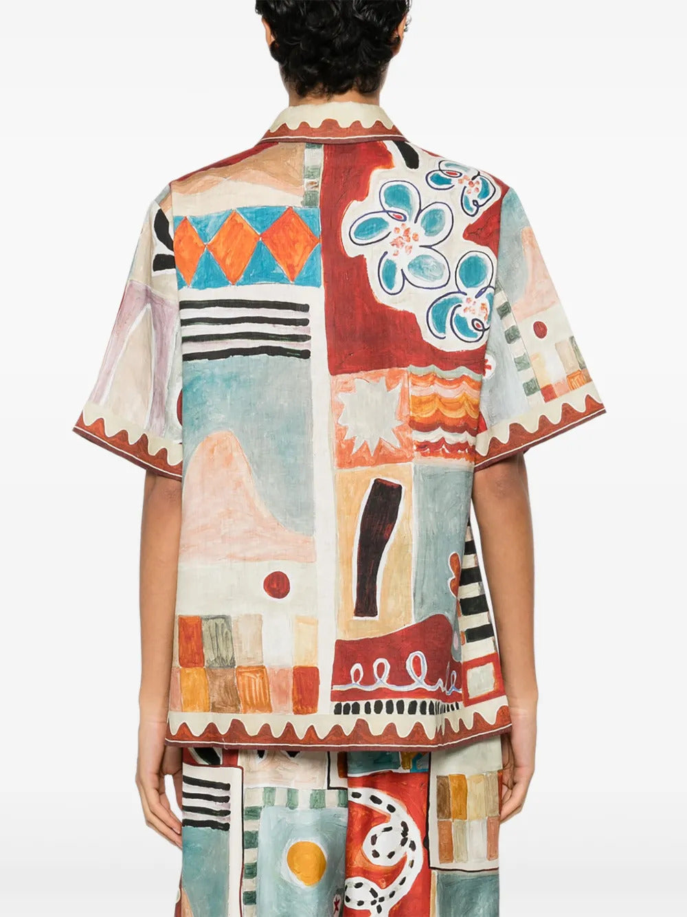 ALEMAIS  Michelle abstract-print shirt