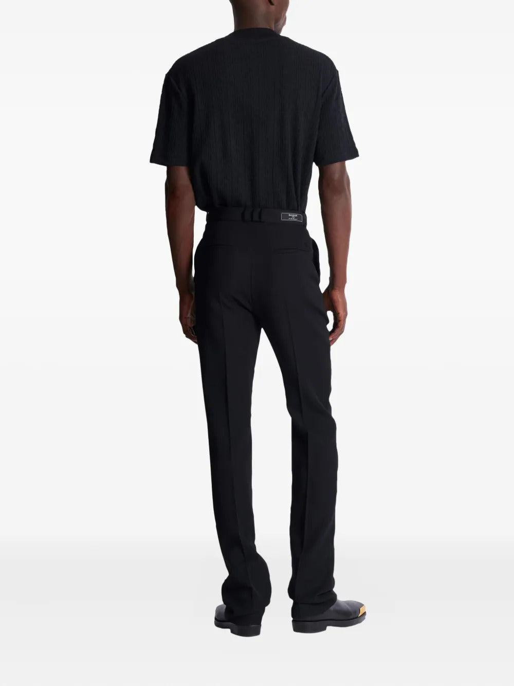 Balmain darted wool trousers