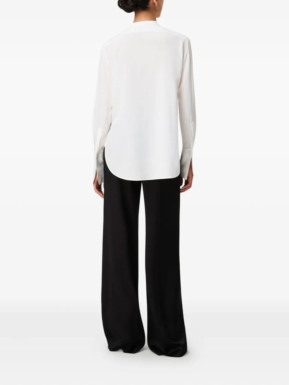 Another Tomorrow  pleated tuxedo shirt