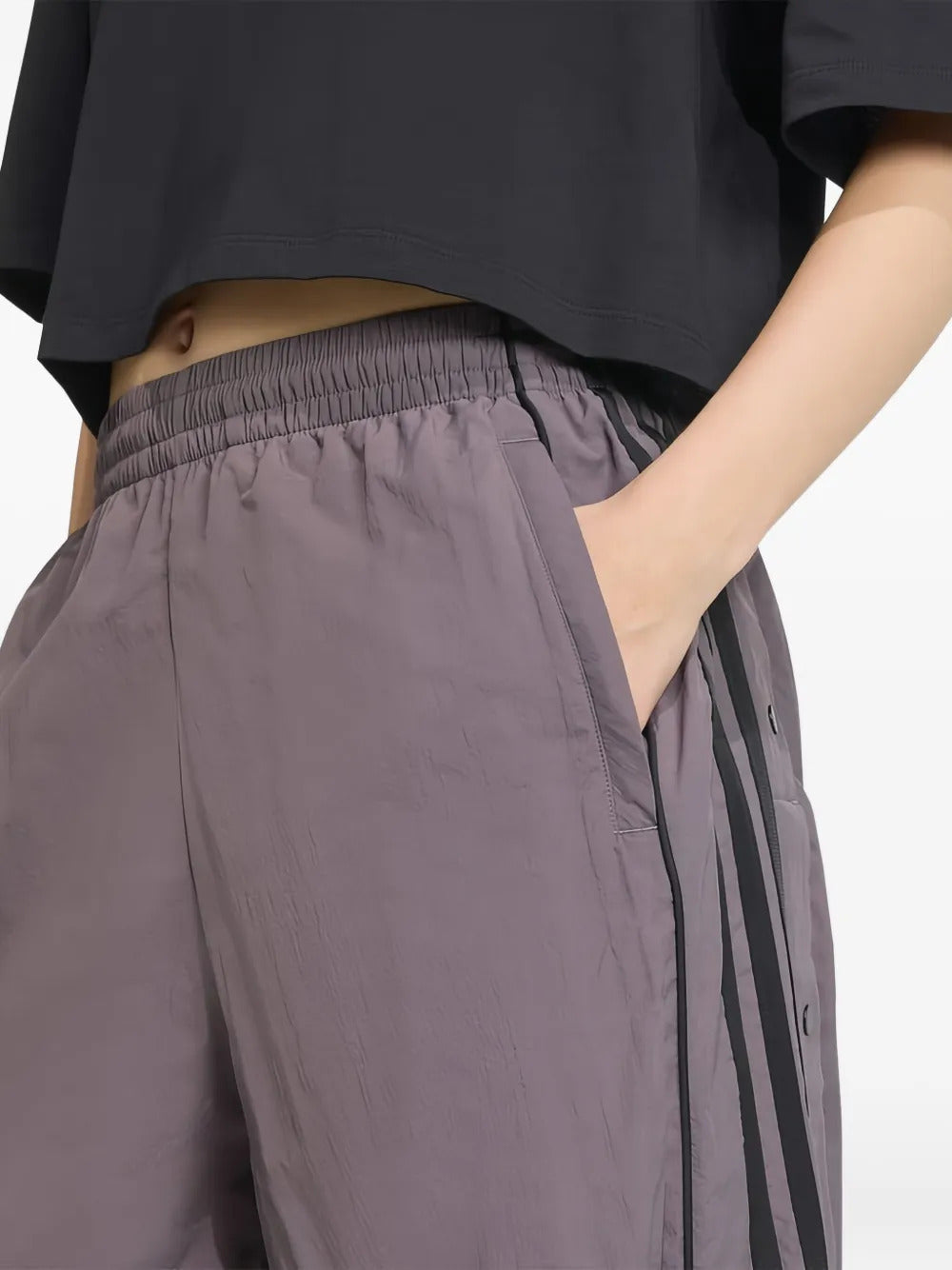 adidas stripe palazzo trousers