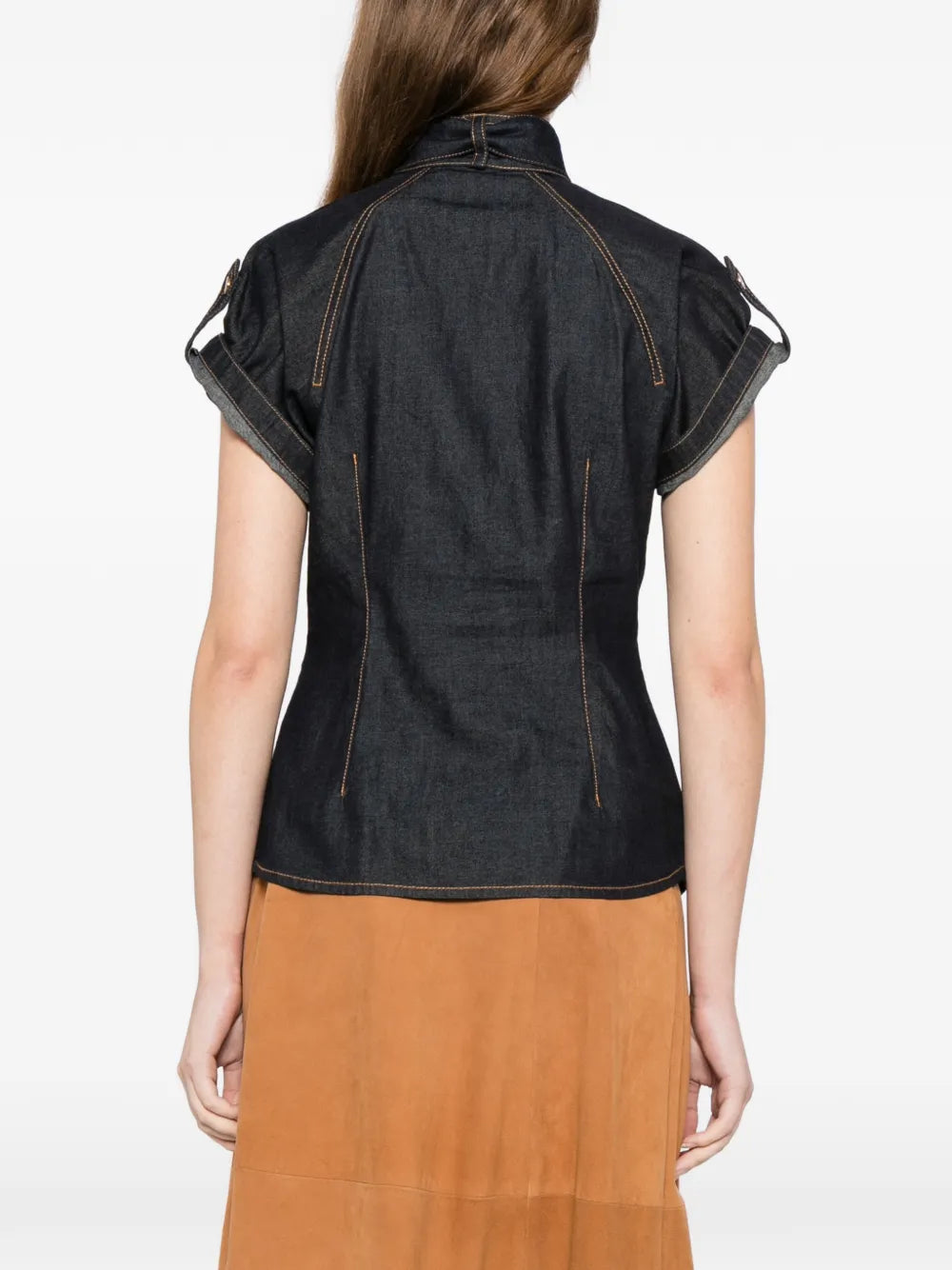 ZIMMERMANN denim tie neck shirt - Image 2
