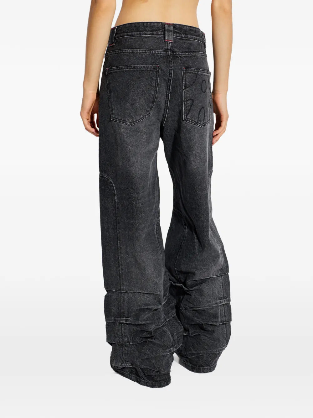 AVAVAV smoke-detailed wide-leg jeans