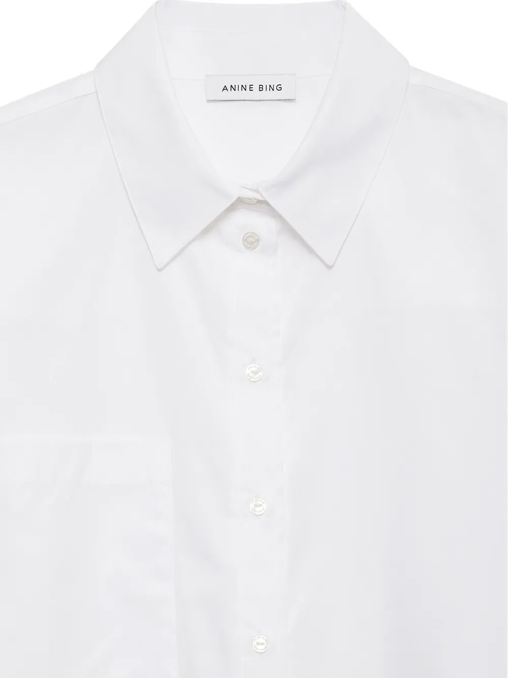 ANINE BING  Essie cropped pocket shirt