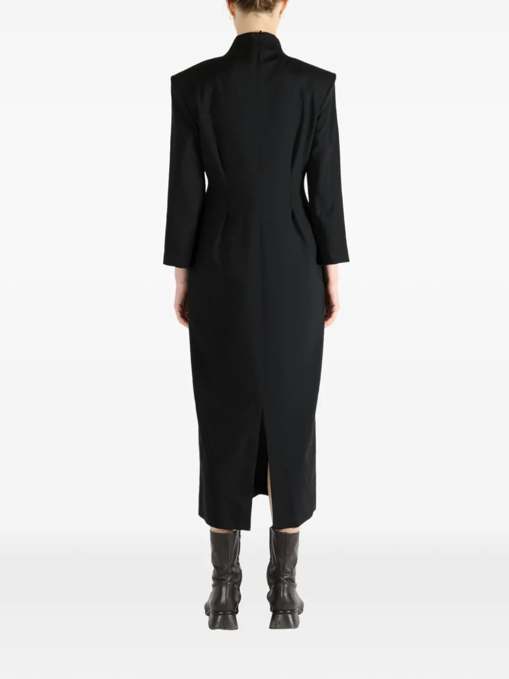 Calvin Klein high-neck three-quarter sleeve dress