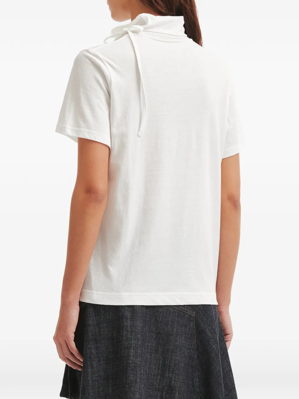Yohji Yamamoto tie-neck T-shirt