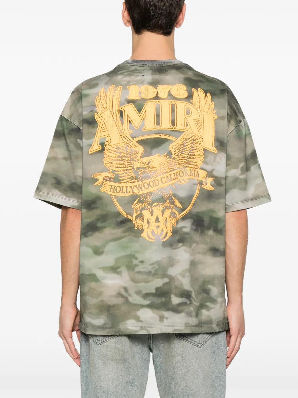 AMIRI  camouflage logo-print T-shirt