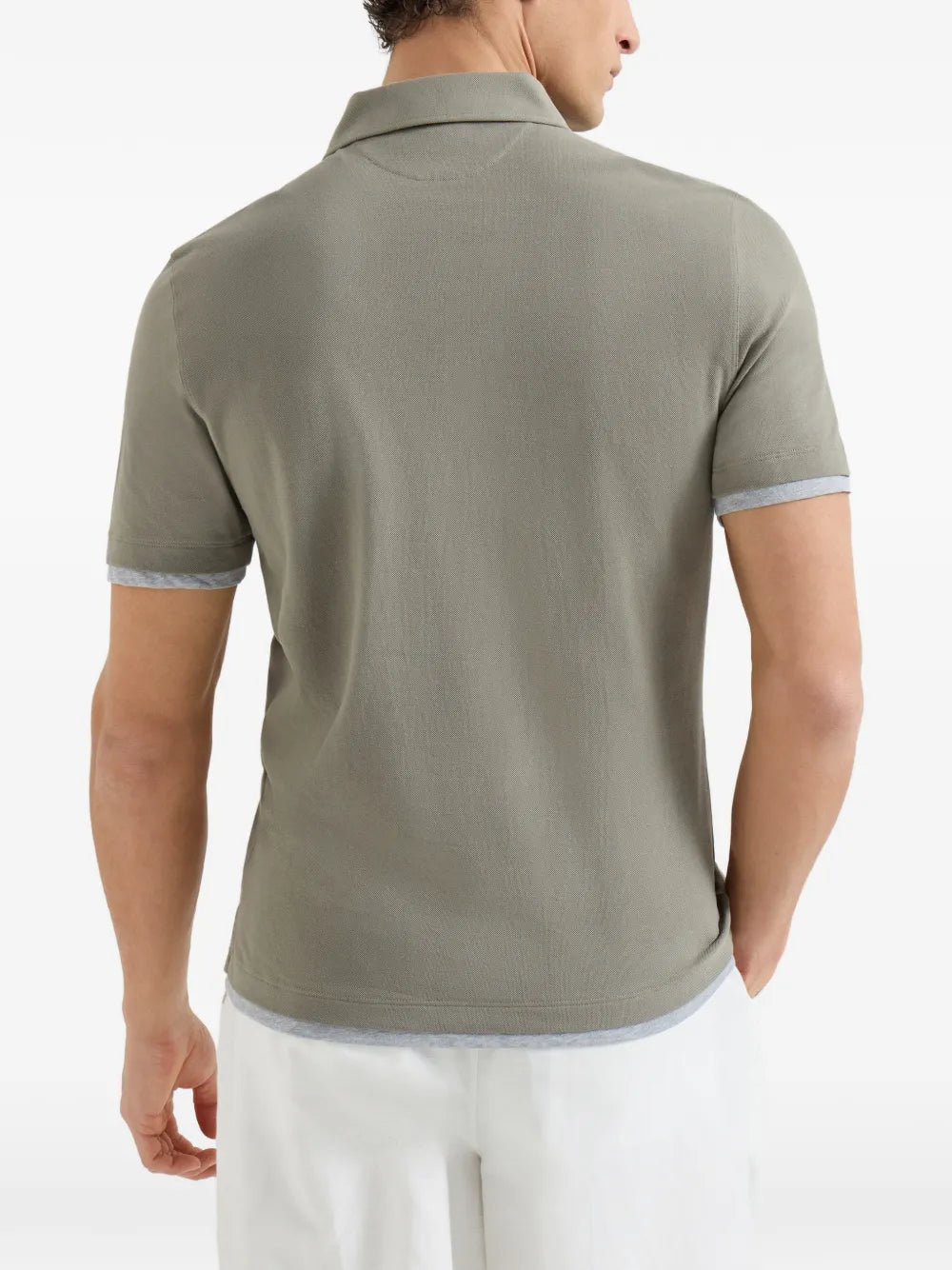 Brunello Cucinelli  faux-layered polo shirt