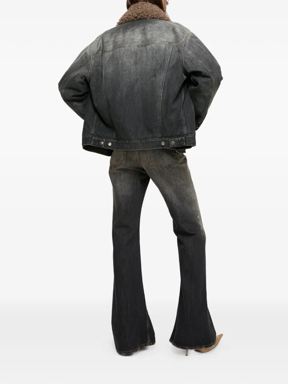 Acne Studios fur-trim cotton jacket