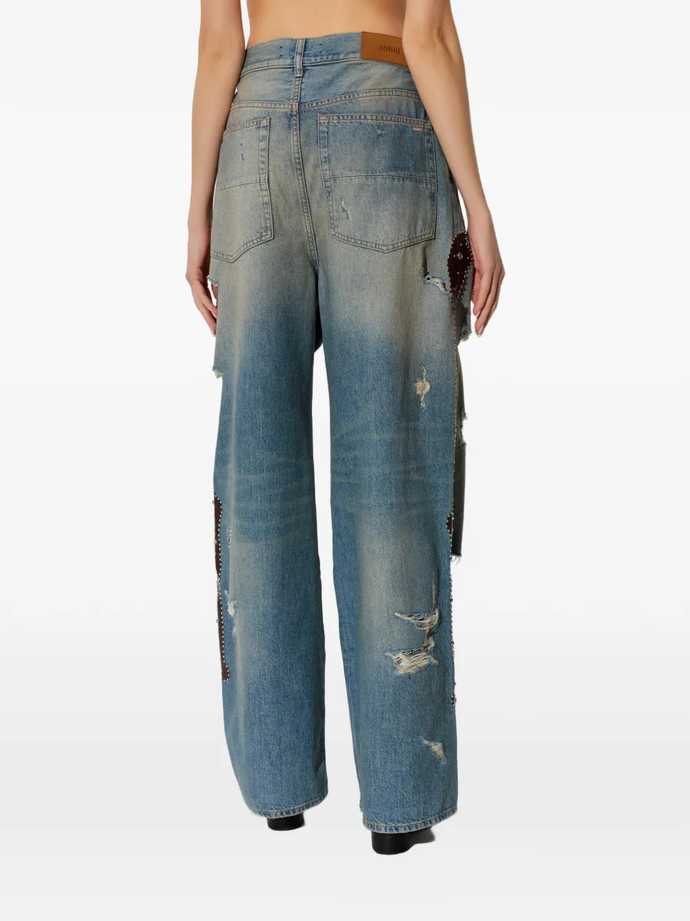 AMIRI distressed embellished jeans