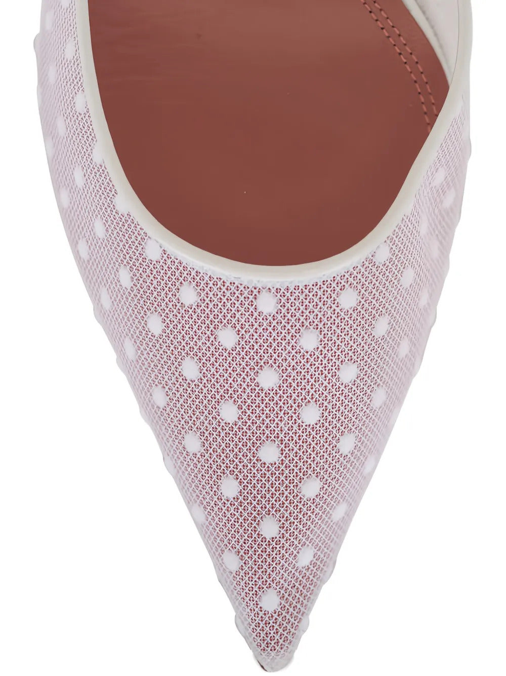 Amina Muaddi  Holli dotted slingback pumps