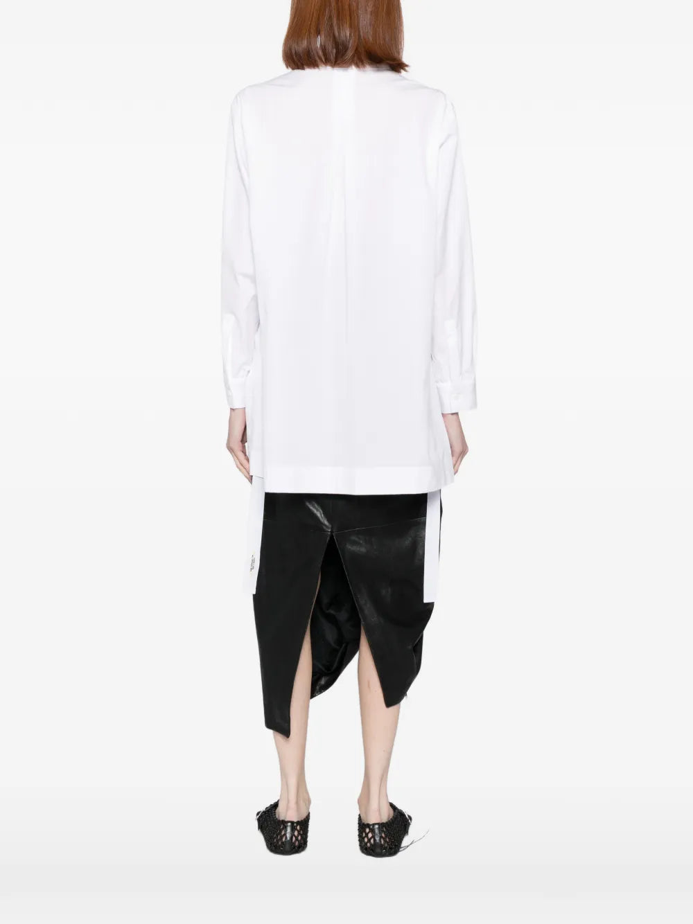 Yohji Yamamoto waist-gathered shirt