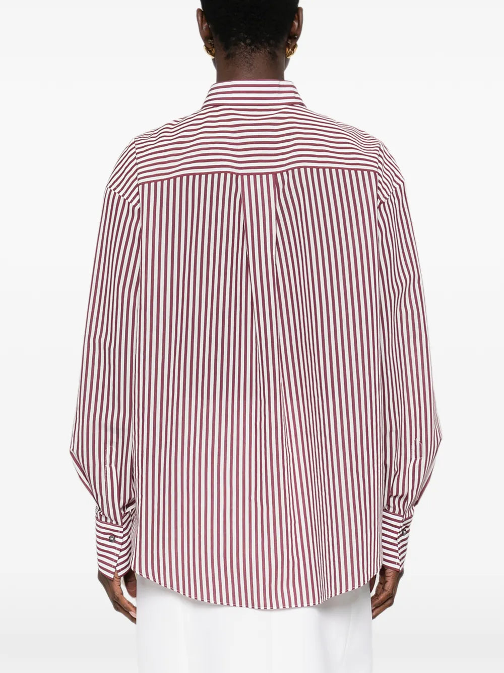 Brunello Cucinelli  striped-pattern patch-pocket shirt