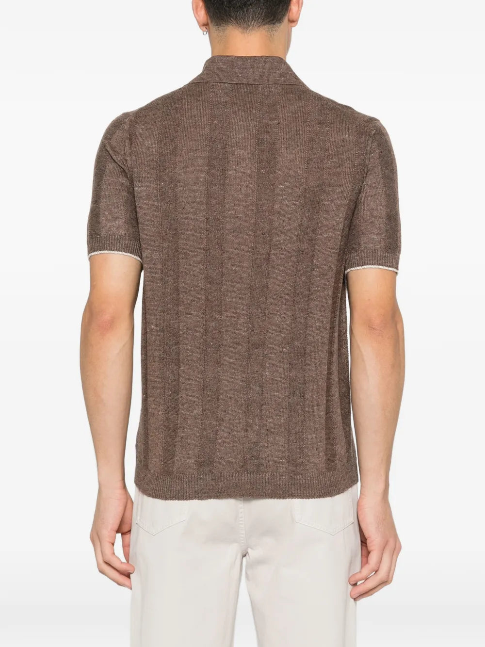 Brunello Cucinelli  ribbed polo shirt