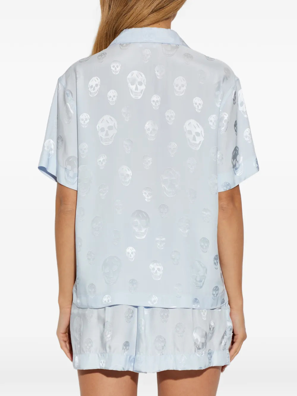 Alexander McQueen skull-print button shirt