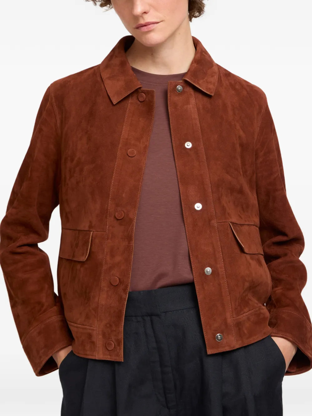 Yves Salomon  lamb suede jacket