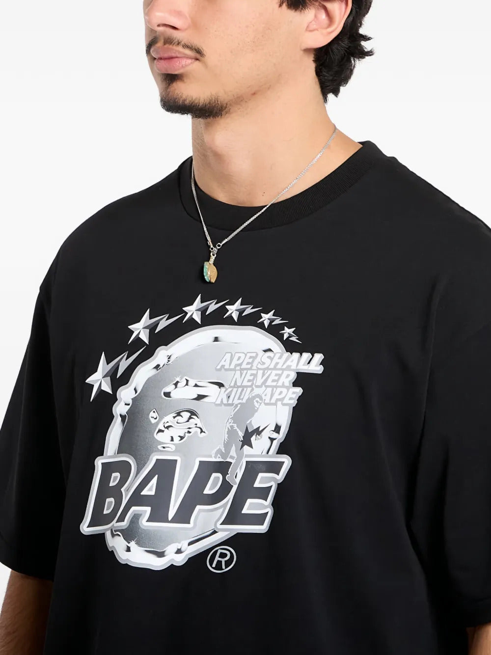 A BATHING APE® Metal Ape Head T-shirt