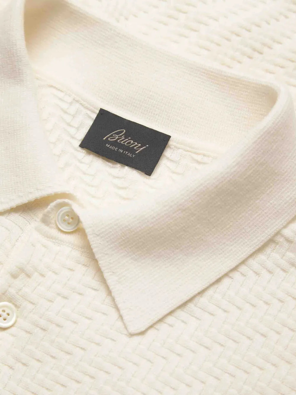 Brioni  weaving short-sleeve polo shirt