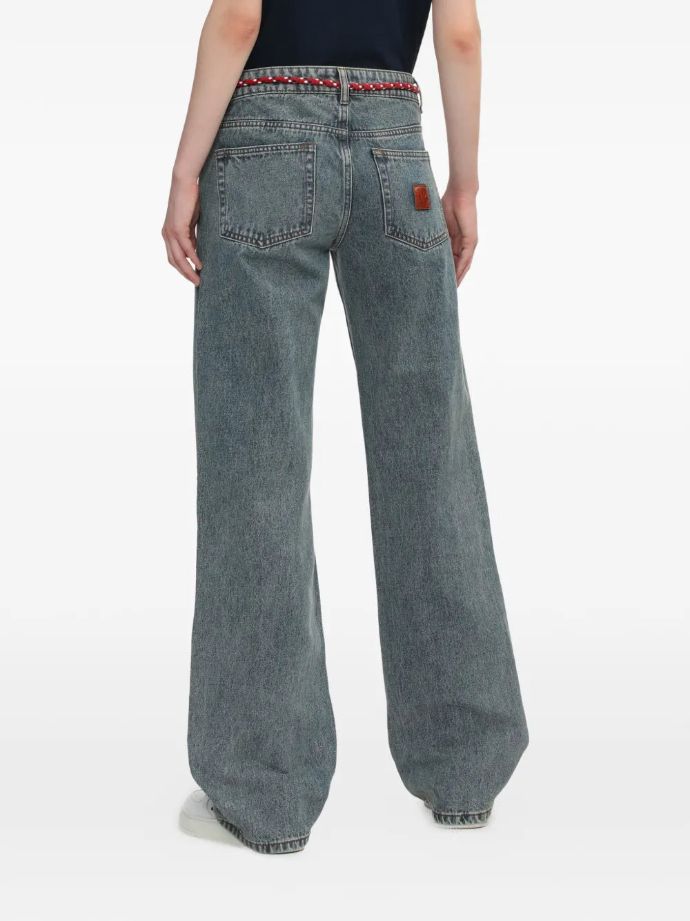 A BATHING APE®  Apee rope wide-leg jeans