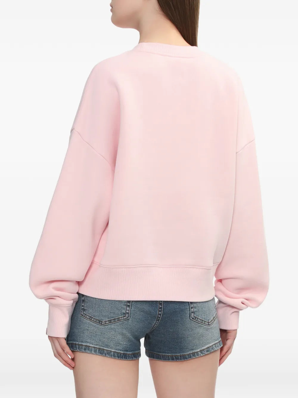 A BATHING APE®  Round Camo heart-print sweatshirt