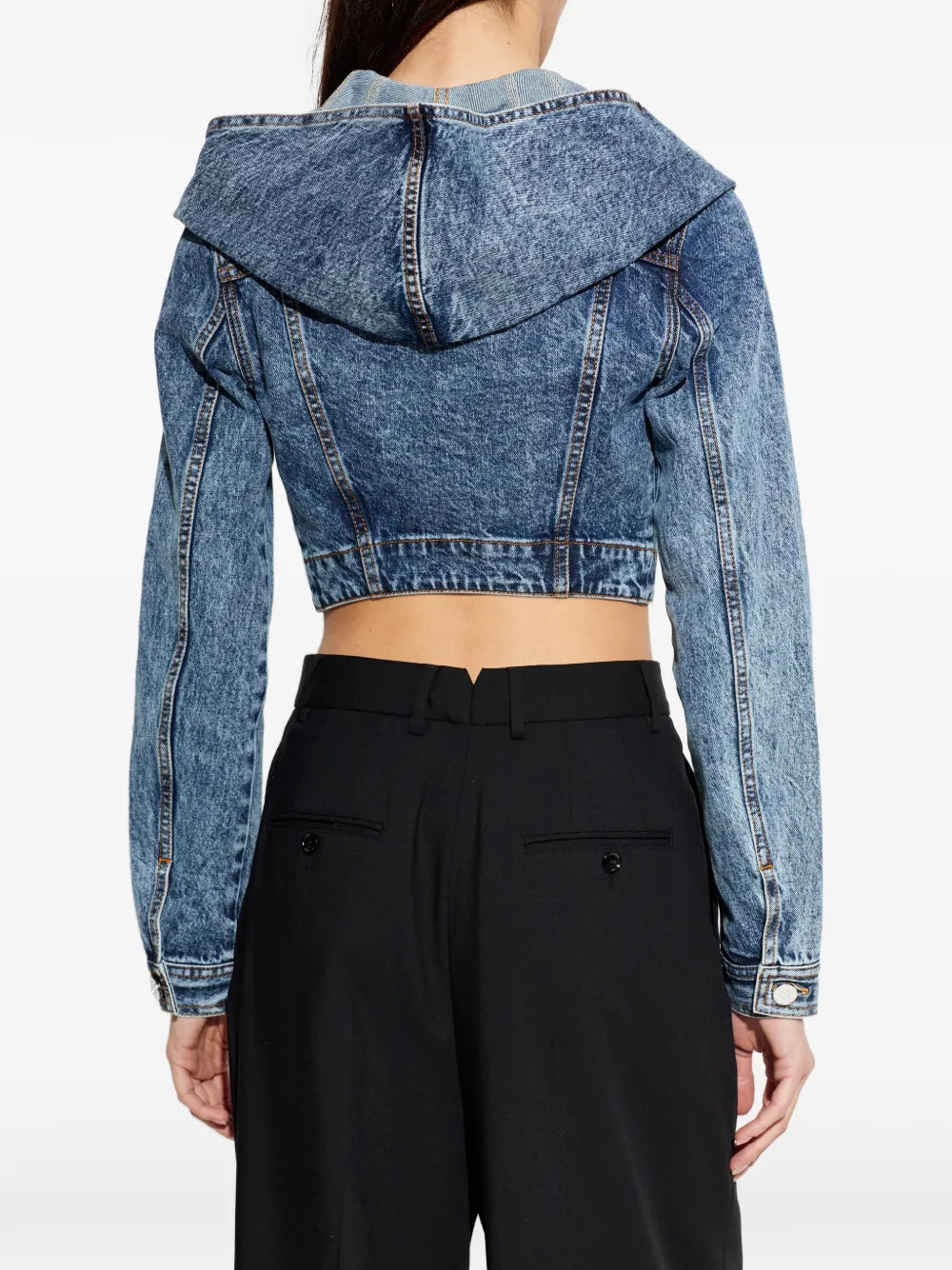 Alaïa hooded cropped jacket