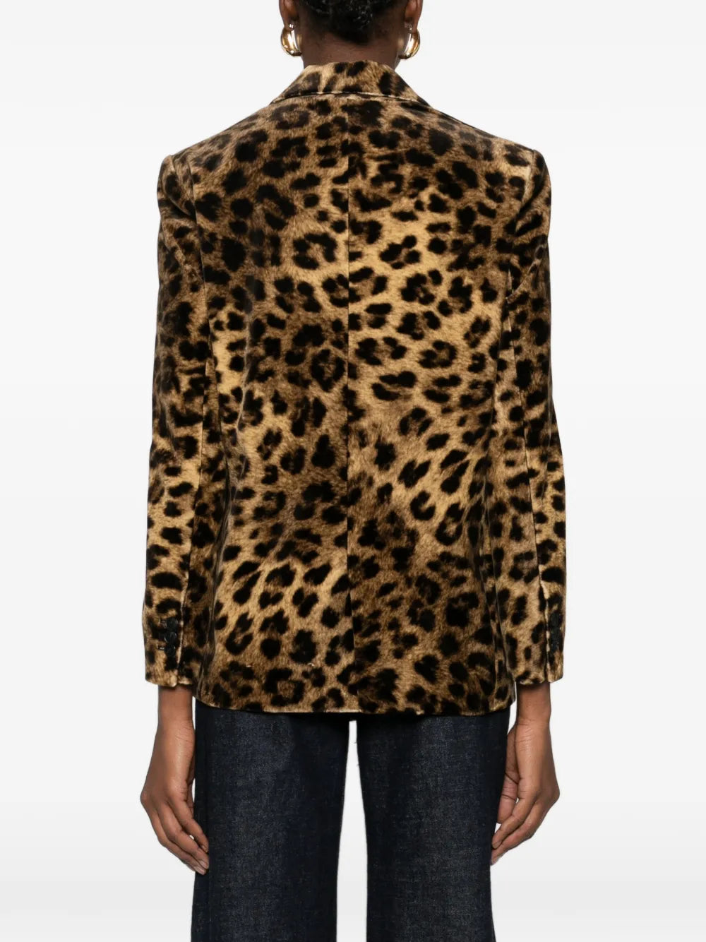 Ba&Sh  leopard single-breasted jacket