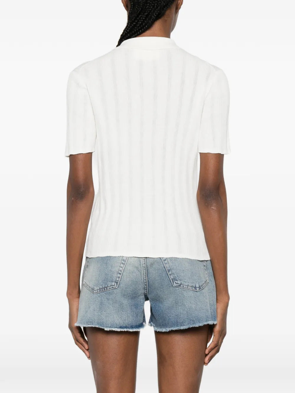 BOMPARD  ribbed polo top