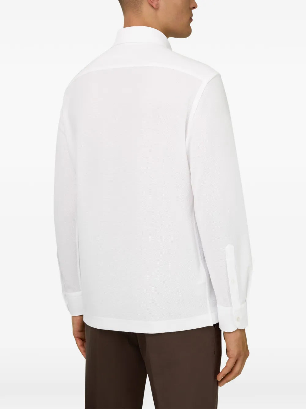 Boggi Milano buttoned jersey polo shirt