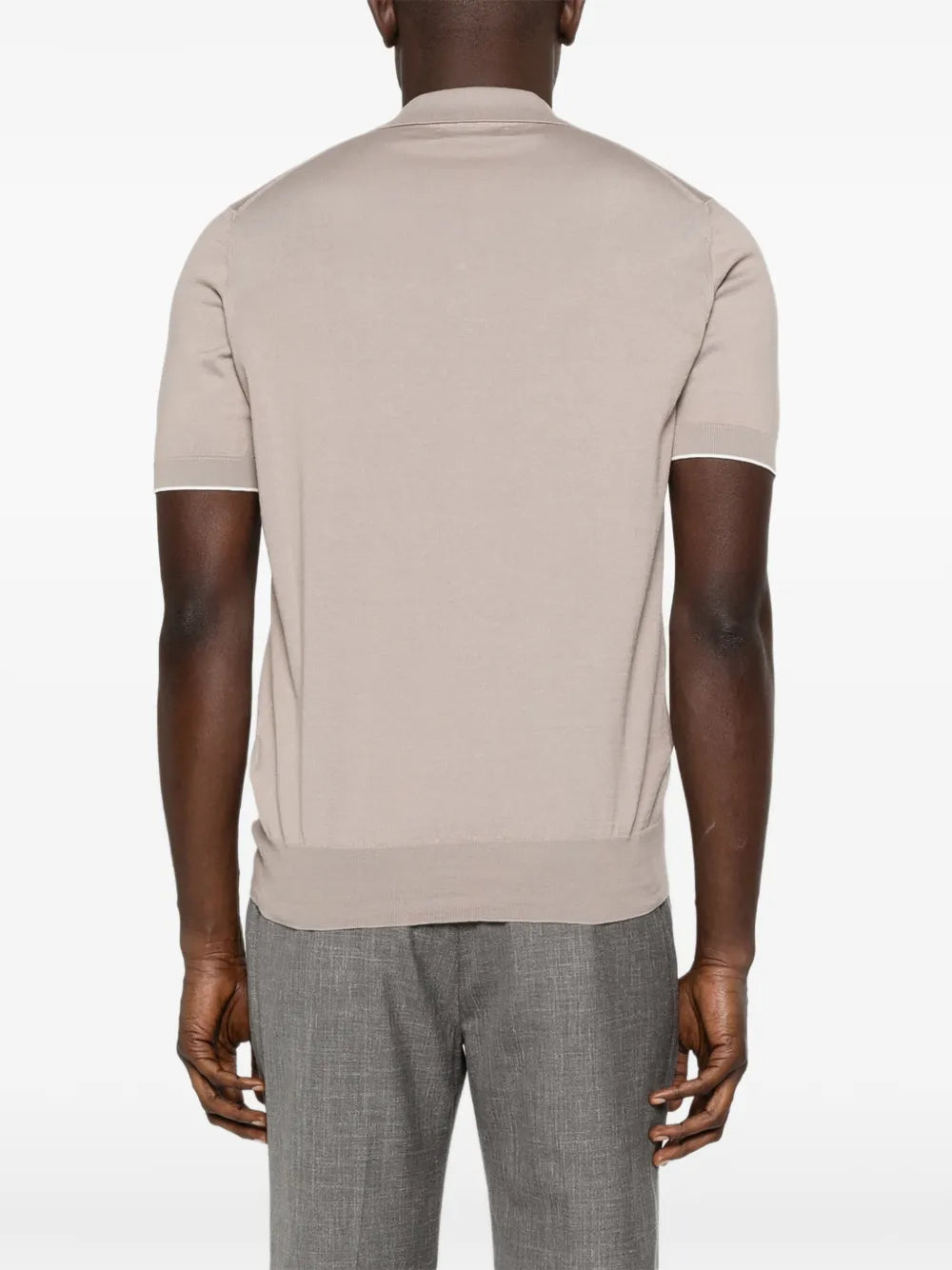Brunello Cucinelli  V-neck short-sleeve polo shirt