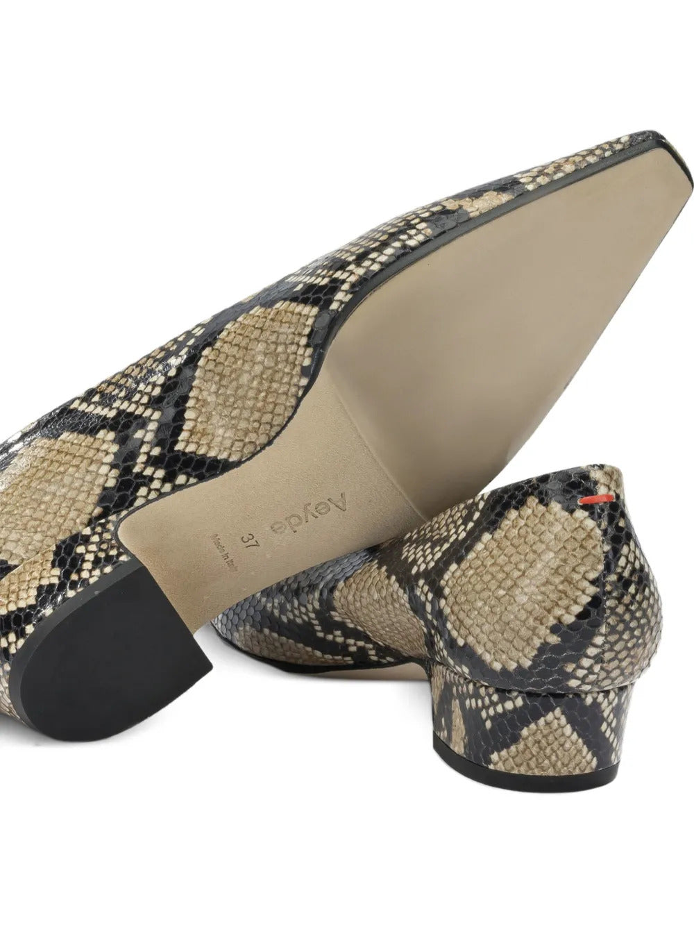 Aeyde  snake print heeled pumps
