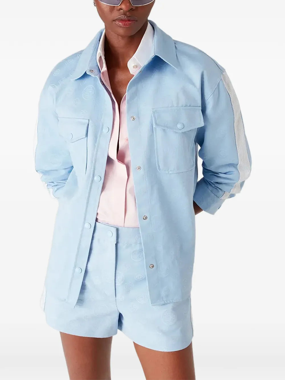 Casablanca  patch-pocket stripe shirt